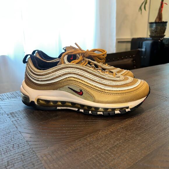 Nike air max 97 metallic gold women’s 7 - Picture 1 of 12